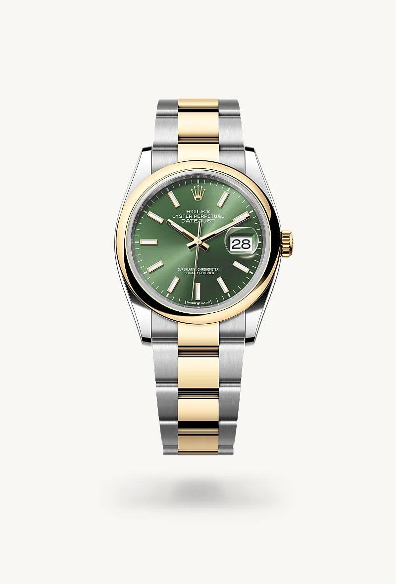 rolex Datejust in Yellow Rolesor - combination of Oystersteel and yellow gold, M126203-0058 - Schiffman's Jewelers