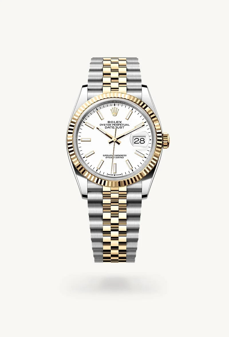 rolex Datejust in Yellow Rolesor - combination of Oystersteel and yellow gold, M126233-0019 - Schiffman's Jewelers
