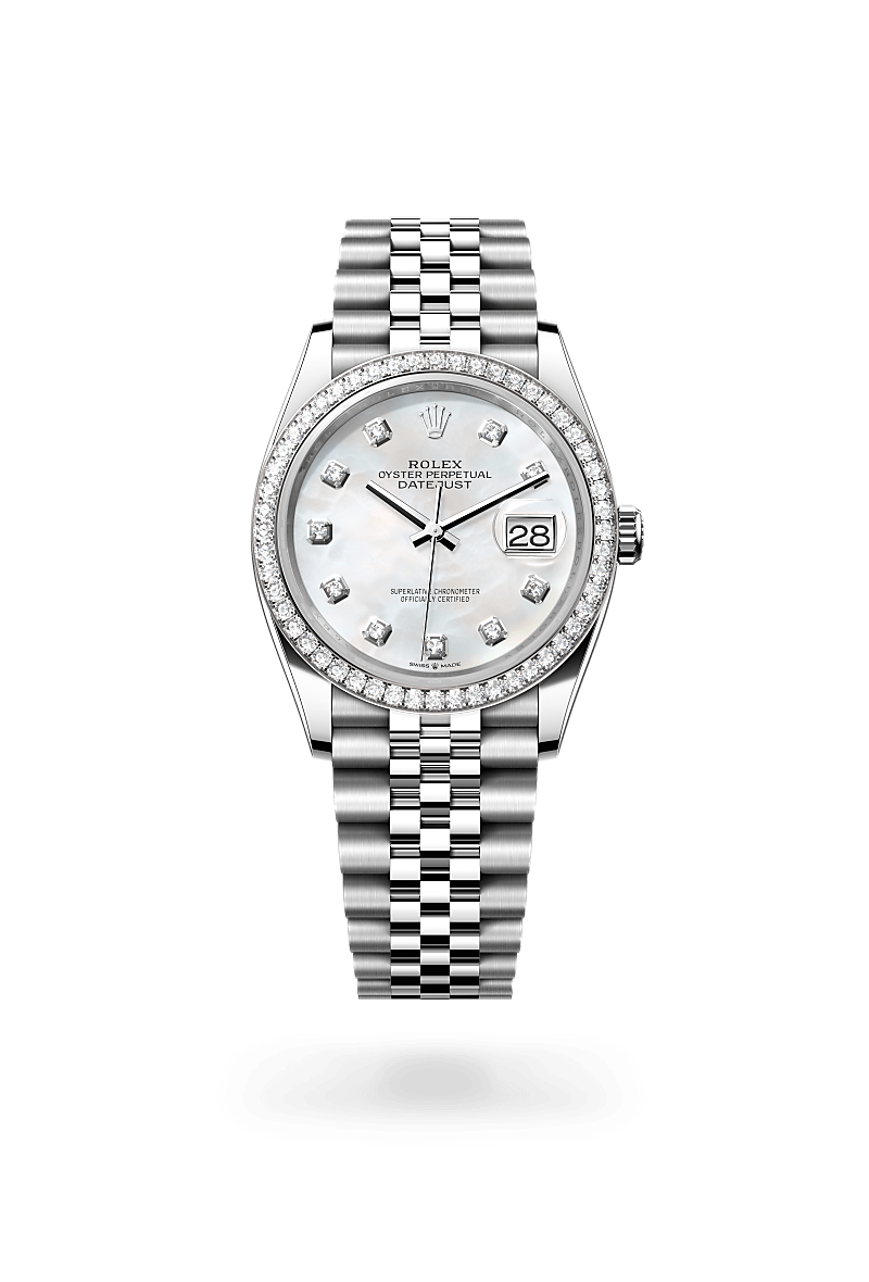 rolex Datejust in White Rolesor - combination of Oystersteel and white gold,  - Schiffman's Jewelers