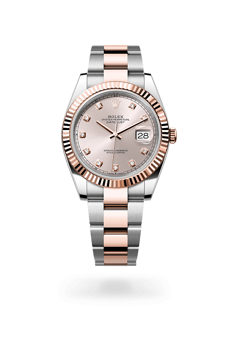 rolex Datejust in Everose Rolesor - combination of Oystersteel and Everose gold,  - Schiffman's Jewelers