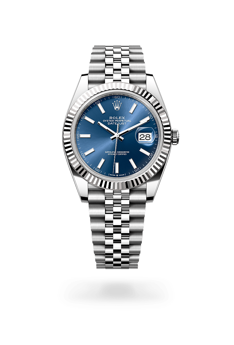 rolex Datejust in White Rolesor - combination of Oystersteel and white gold,  - Schiffman's Jewelers