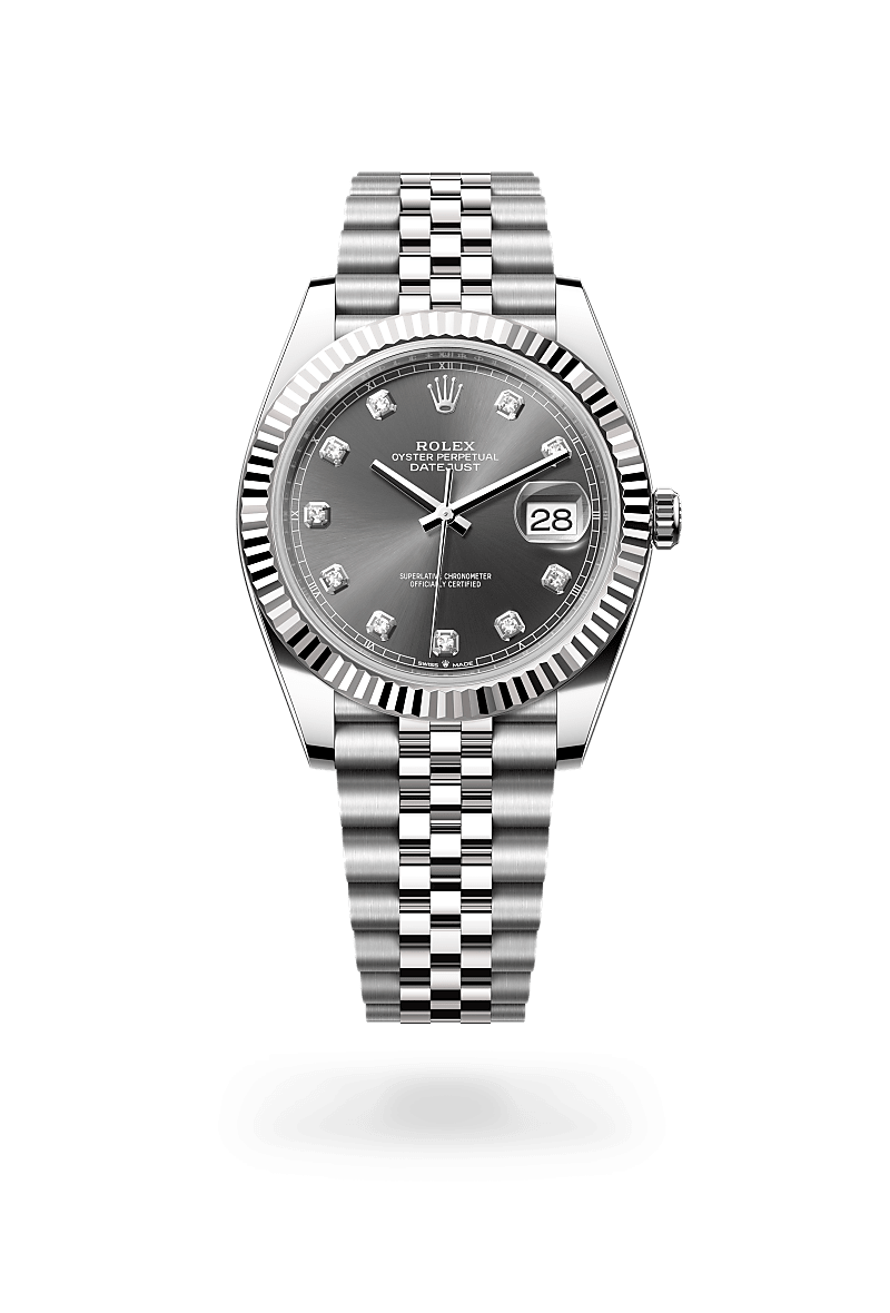 rolex Datejust in White Rolesor - combination of Oystersteel and white gold,  - Schiffman's Jewelers