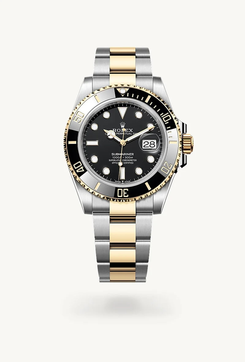 rolex Submariner in Yellow Rolesor - combination of Oystersteel and yellow gold, M126613LN-0002 - Schiffman's Jewelers