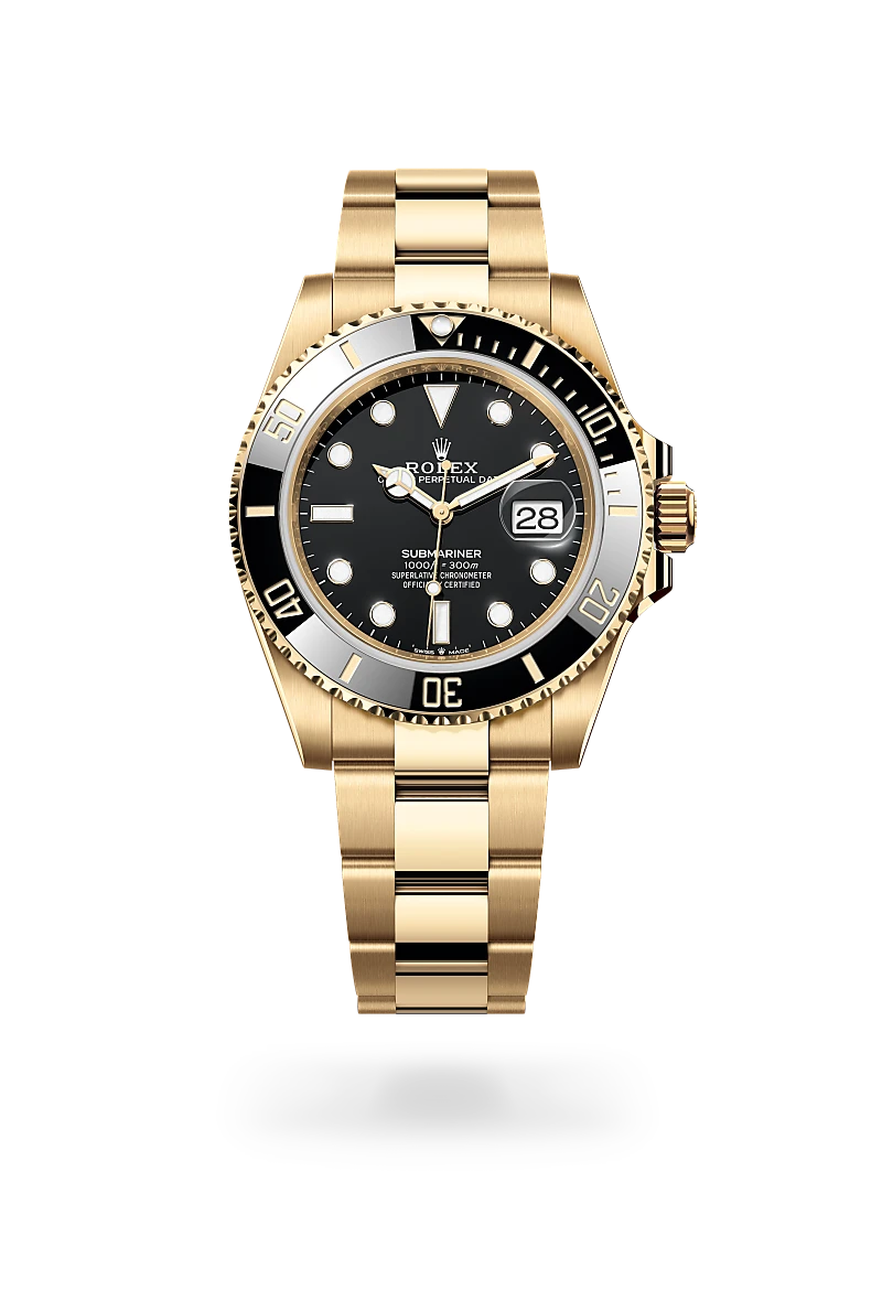 rolex Submariner in 18 kt yellow gold, M126618LN-0002 - Schiffman's Jewelers