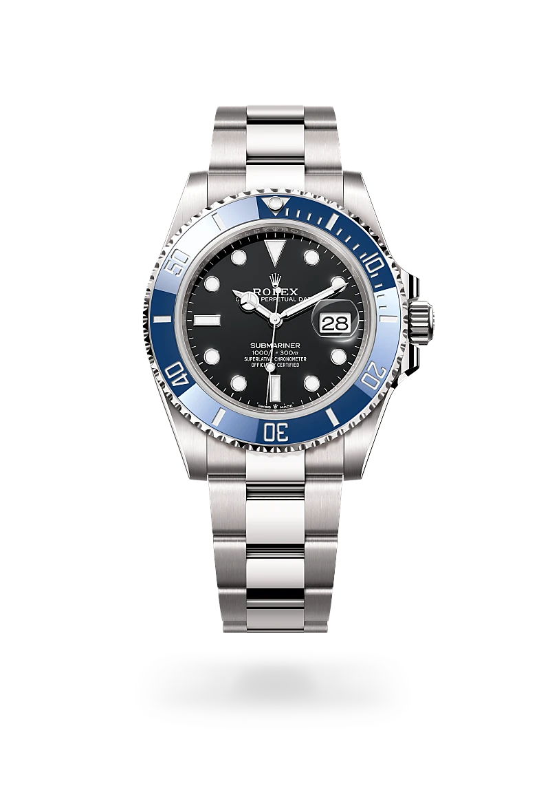 Rolex Submariner in 18 kt white gold, M126619LB-0003 - Schiffman's Jewelers