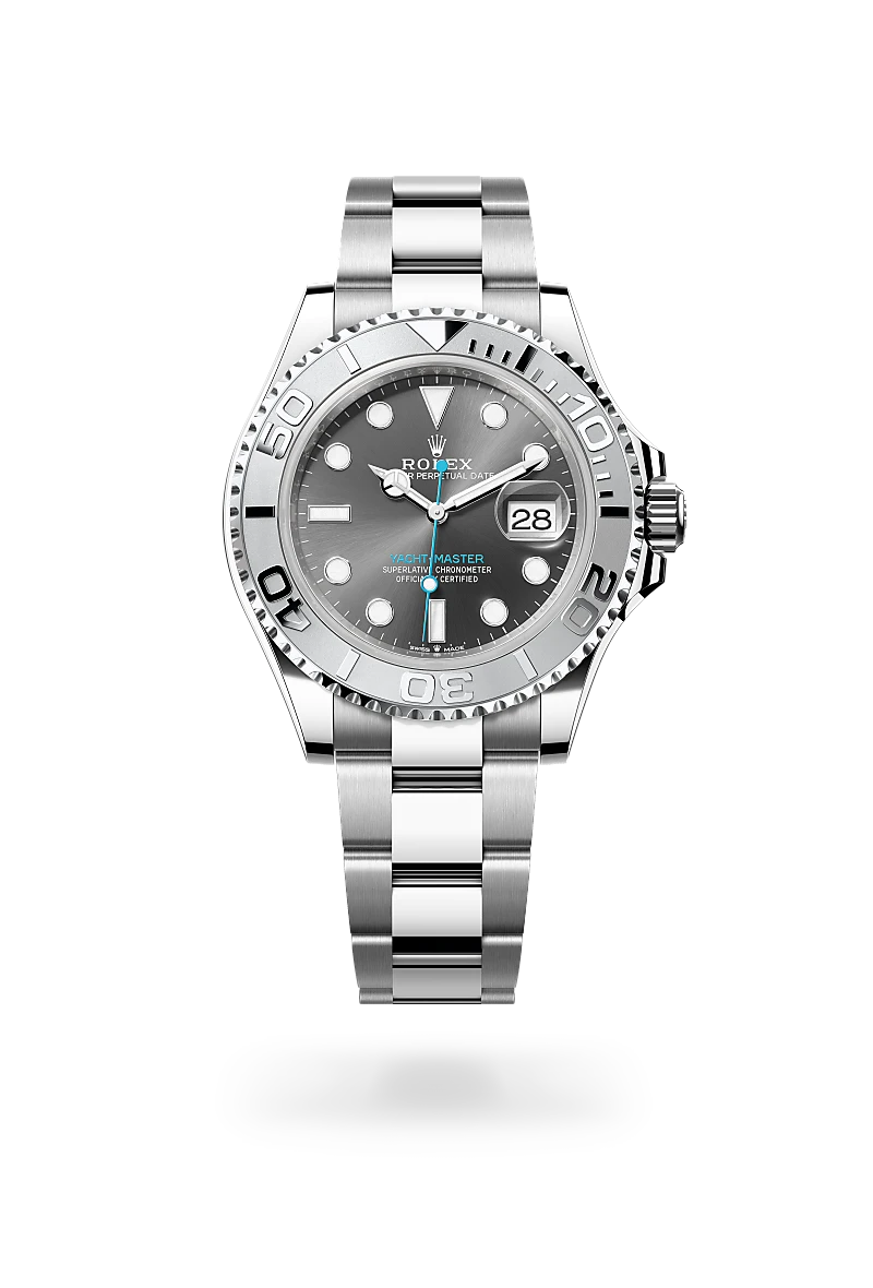 rolex Yacht-Master in Rolesium - combination of Oystersteel and platinum, M126622-0001 - Schiffman's Jewelers