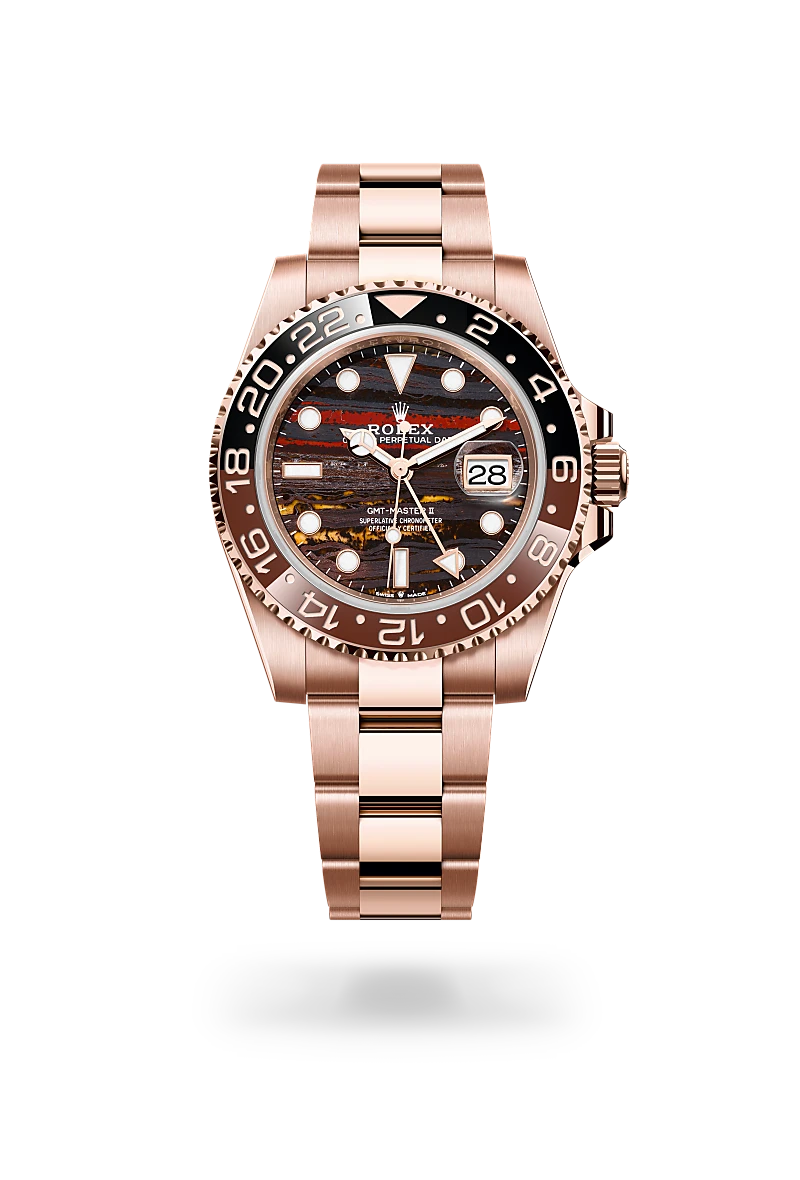 rolex GMT-Master II in 18 kt Everose gold, M126715CHNR-0002 - Schiffman's Jewelers