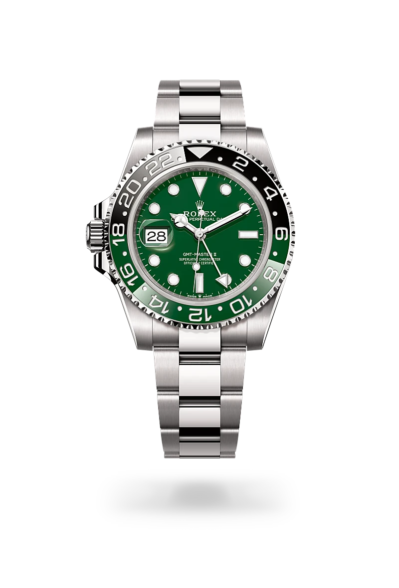 rolex GMT-Master II in 18 kt white gold, M126729VTNR-0001 - Schiffman's Jewelers