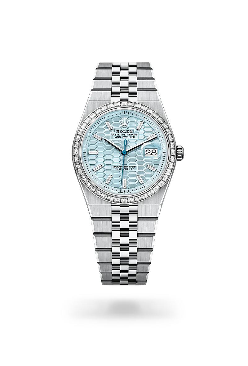 Rolex Land-Dweller in Platinum, M127286TBR-0001 - Schiffman's Jewelers