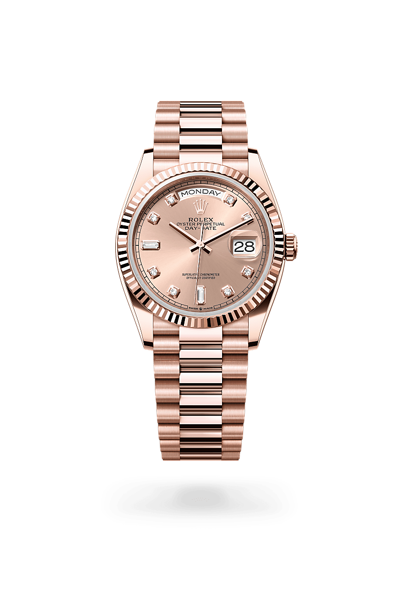 rolex Day-Date in 18 kt Everose gold,  - Schiffman's Jewelers