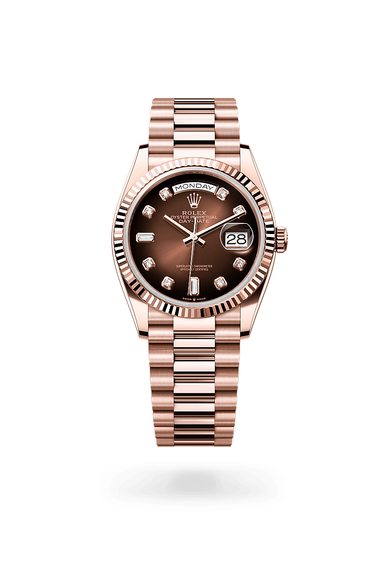 rolex Day-Date in 18 kt Everose gold,  - Schiffman's Jewelers