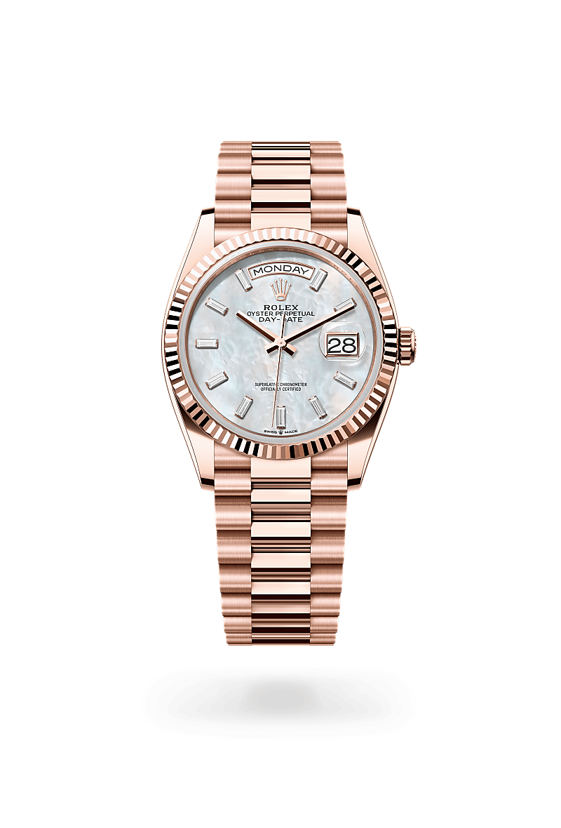 rolex Day-Date in 18 kt Everose gold,  - Schiffman's Jewelers