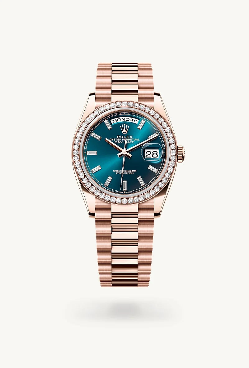 Rolex Day-Date in 18 kt Everose gold, M128345RBR-0083 - Schiffman's Jewelers
