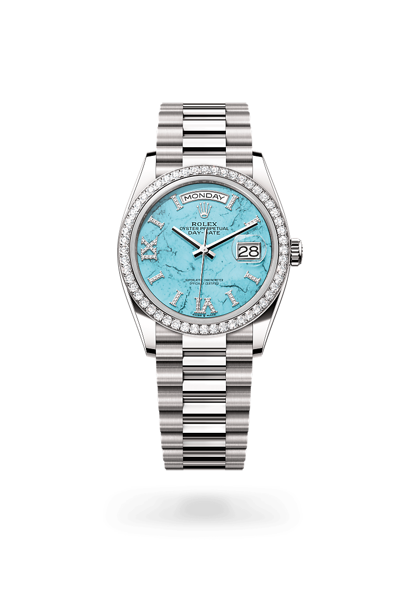 rolex Day-Date in 18 kt white gold,  - Schiffman's Jewelers