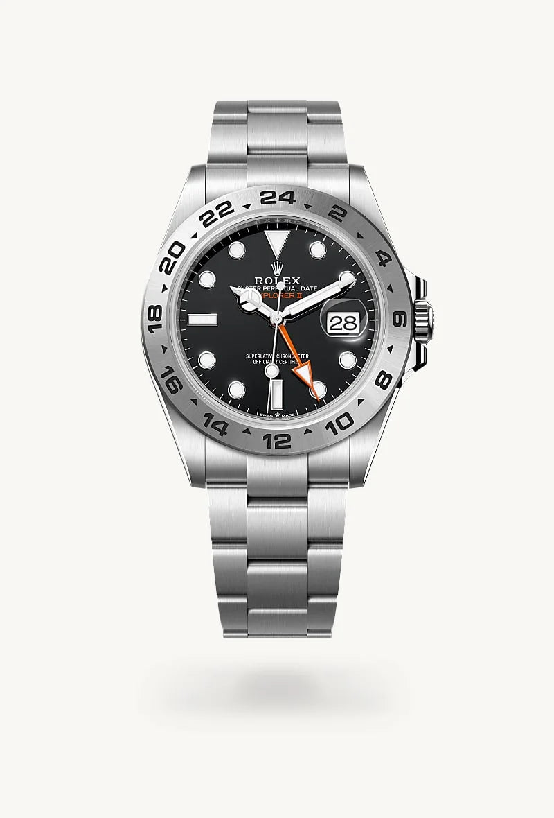 Rolex Explorer II in Oystersteel, M226570-0002 - Schiffman's Jewelers