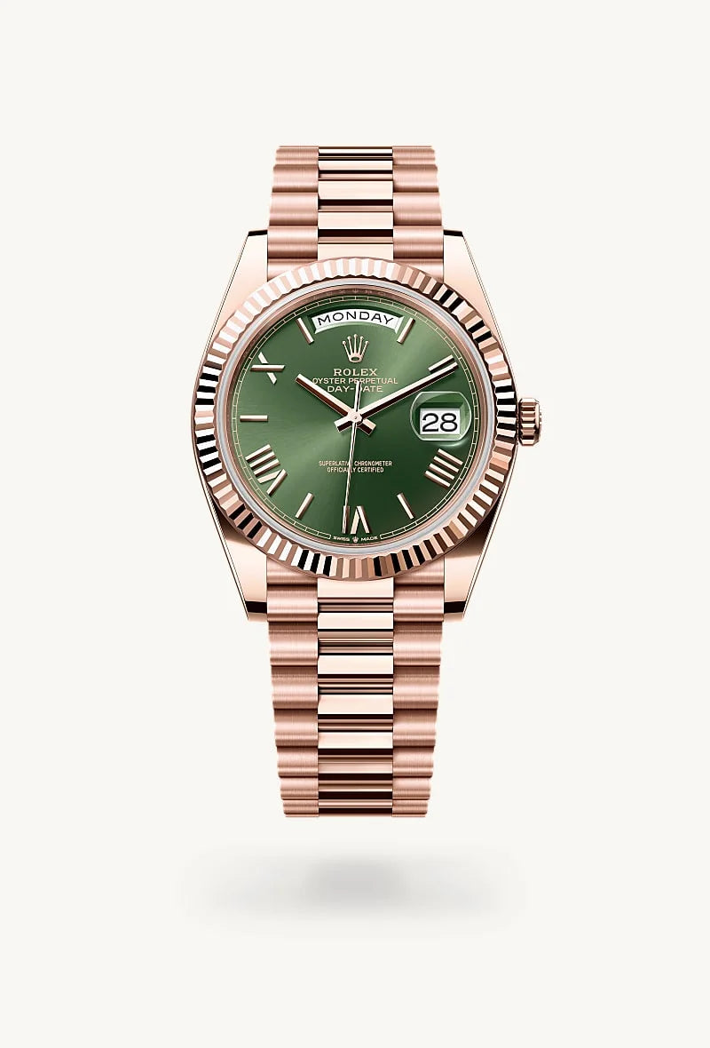 Rolex Day-Date in 18 kt Everose gold, M228235-0025 - Schiffman's Jewelers