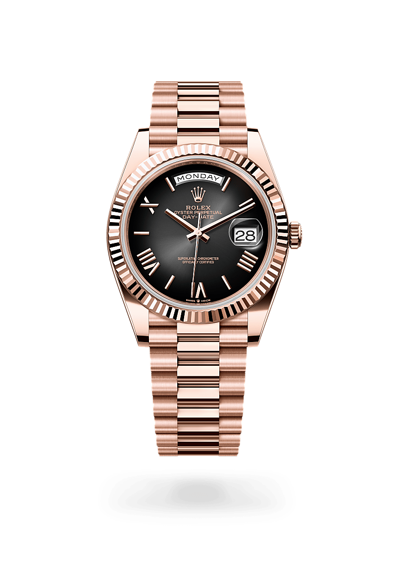 rolex Day-Date in 18 kt Everose gold,  - Schiffman's Jewelers