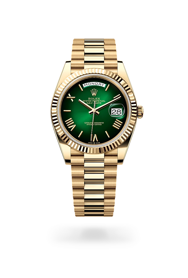 rolex Day-Date in 18 kt yellow gold, M228238-0069 - Schiffman's Jewelers
