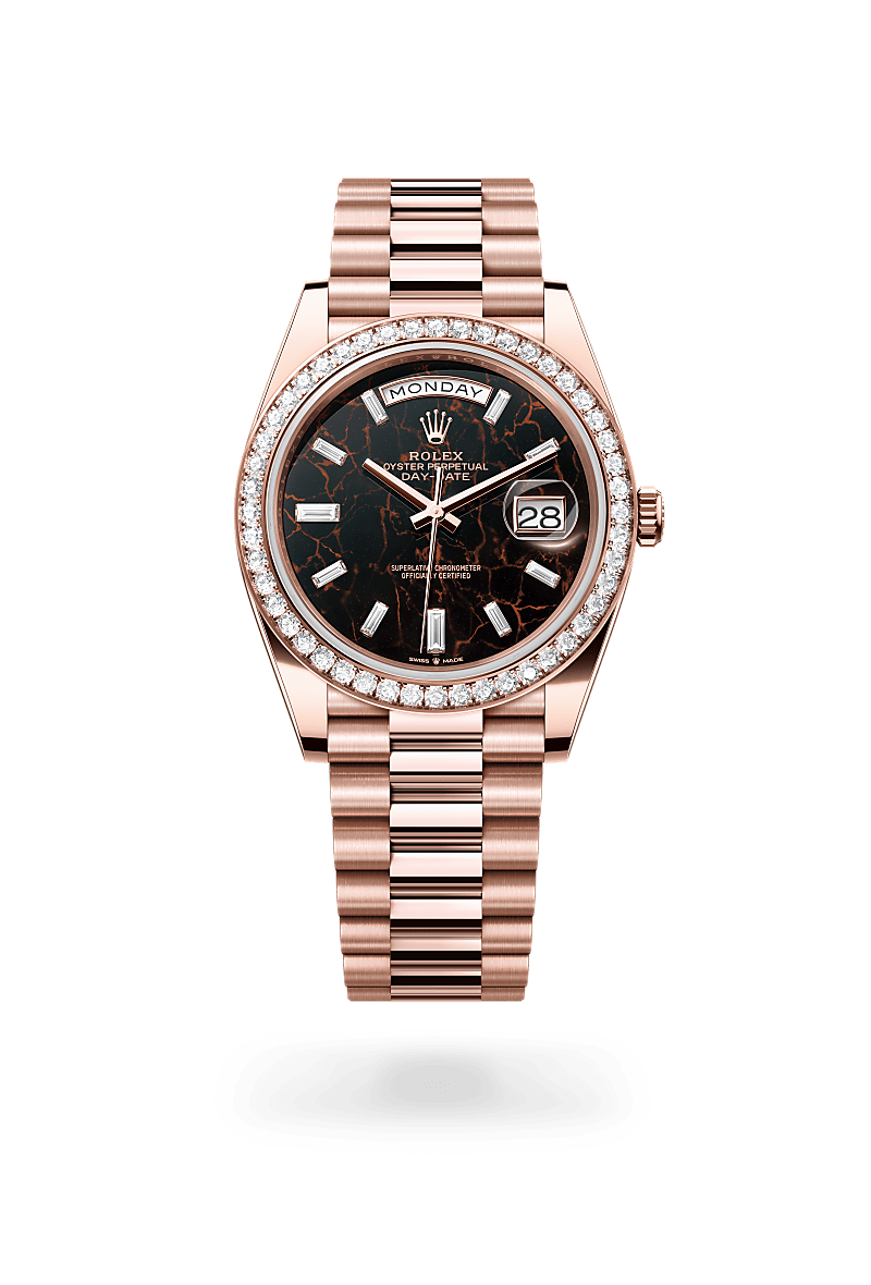 rolex Day-Date in 18 kt Everose gold,  - Schiffman's Jewelers