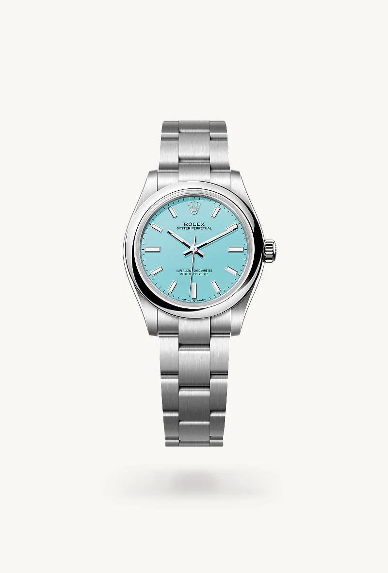 rolex Oyster Perpetual in Oystersteel, M277200-0007 - Schiffman's Jewelers