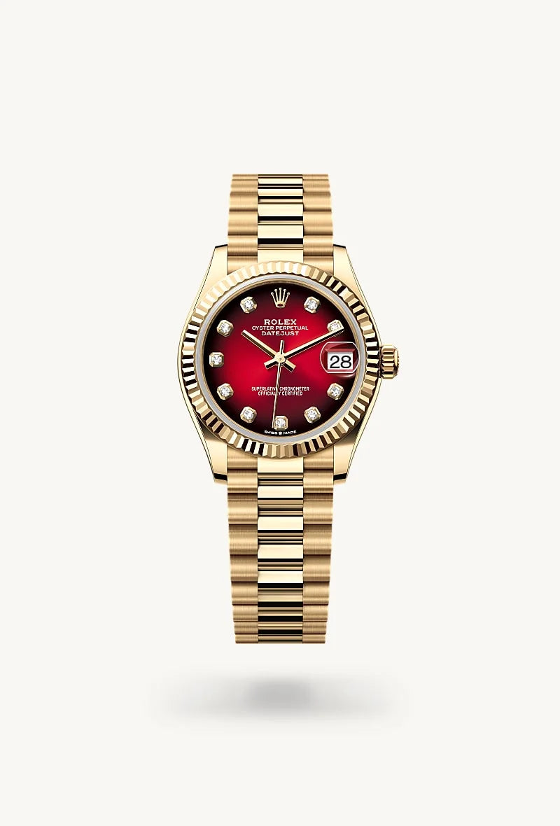 rolex Datejust in 18 kt yellow gold, M278278-0049 - Schiffman's Jewelers