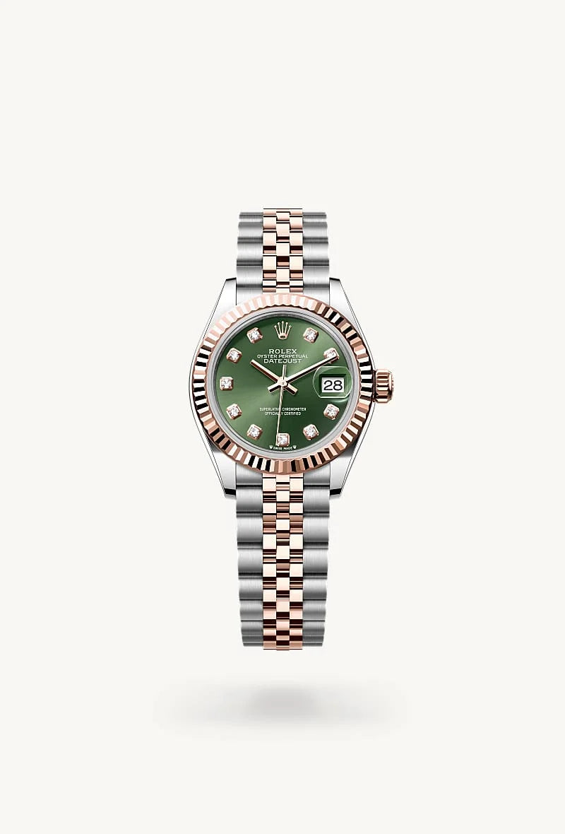 Rolex Lady-Datejust in Everose Rolesor - combination of Oystersteel and Everose gold, M279171-0007 - Schiffman's Jewelers
