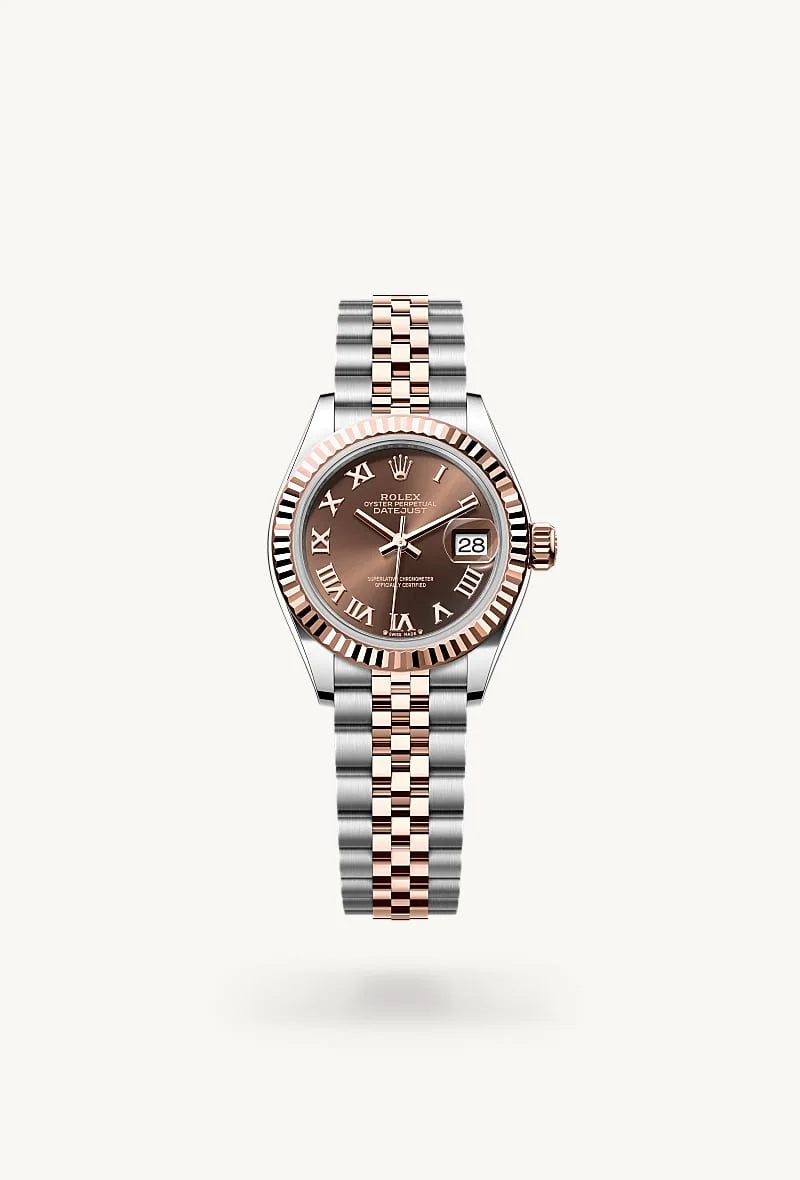 Rolex Lady-Datejust in Everose Rolesor - combination of Oystersteel and Everose gold, M279171-0009 - Schiffman's Jewelers
