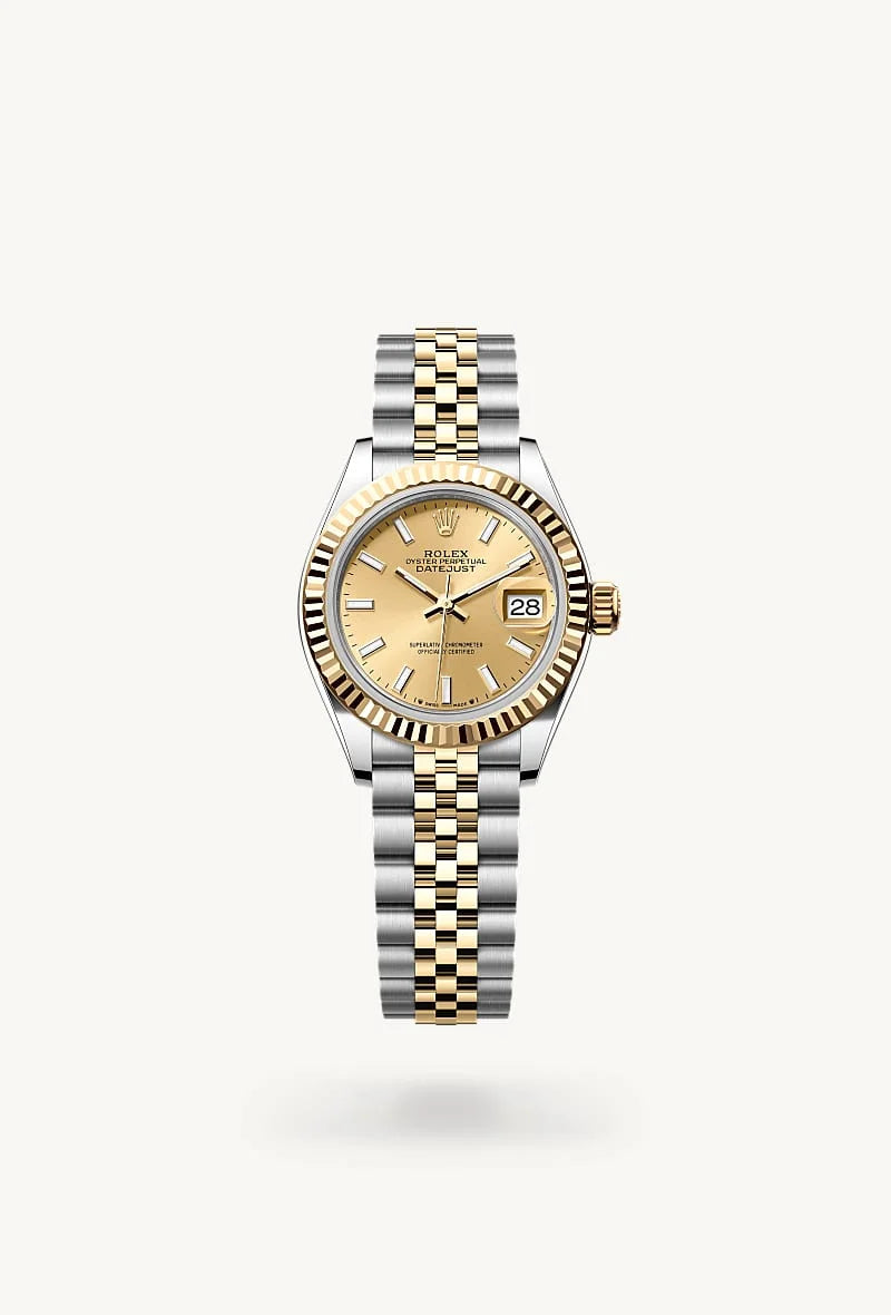 rolex Lady-Datejust in Yellow Rolesor - combination of Oystersteel and yellow gold, M279173-0001 - Schiffman's Jewelers