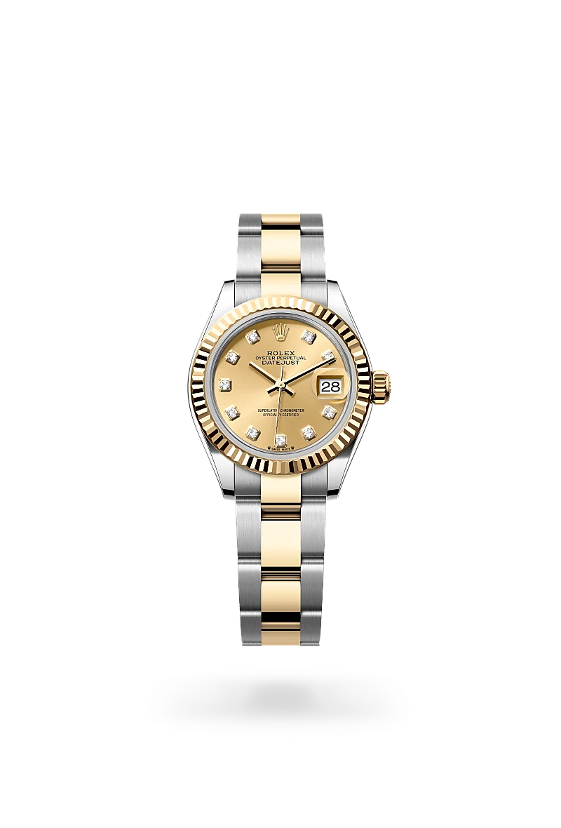 rolex Lady-Datejust in Yellow Rolesor - combination of Oystersteel and yellow gold, M279173-0012 - Schiffman's Jewelers