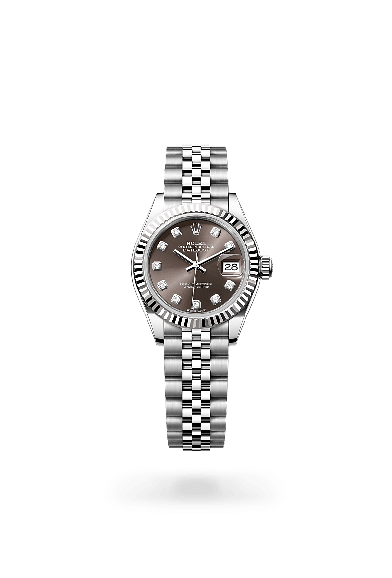 rolex Lady-Datejust in White Rolesor - combination of Oystersteel and white gold,  - Schiffman's Jewelers