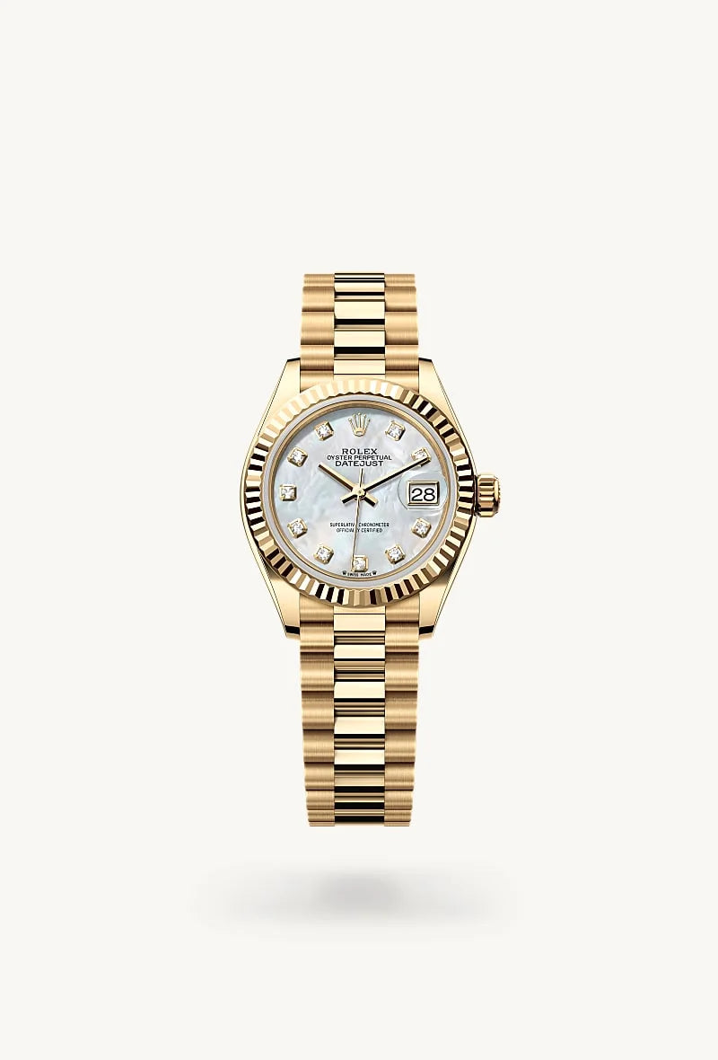 Rolex Lady-Datejust in 18 kt yellow gold, M279178-0025 - Schiffman's Jewelers