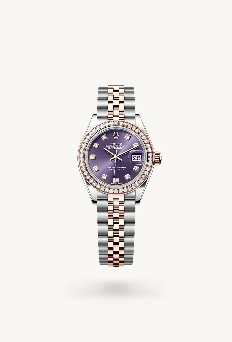 Rolex Lady-Datejust in Everose Rolesor - combination of Oystersteel and Everose gold, M279381RBR-0015 - Schiffman's Jewelers