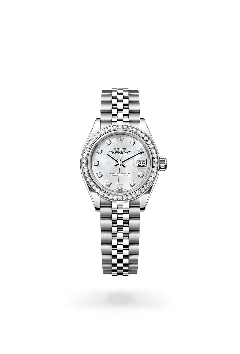 rolex Lady-Datejust in White Rolesor - combination of Oystersteel and white gold,  - Schiffman's Jewelers