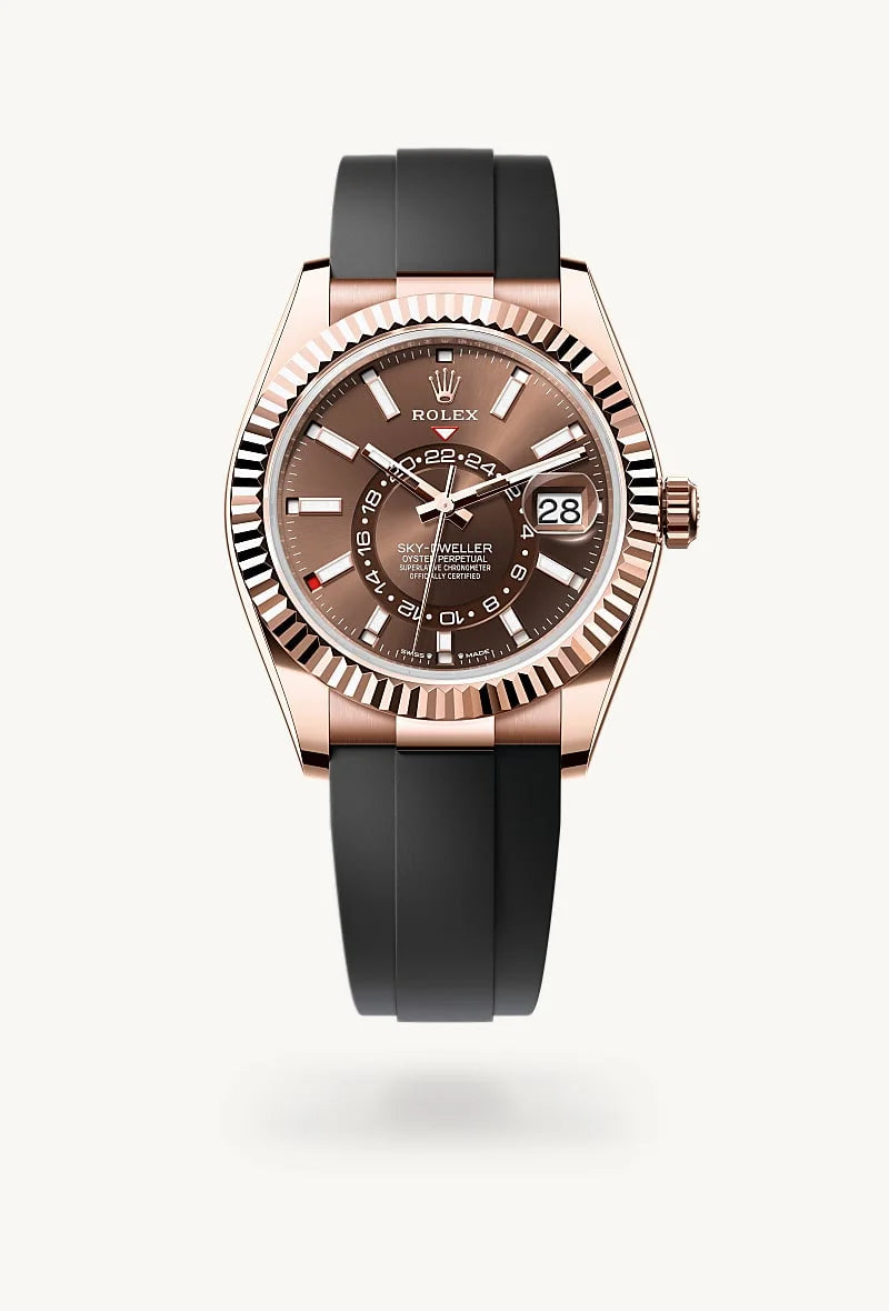 rolex Sky-Dweller in 18 kt Everose gold, M336235-0002 - Schiffman's Jewelers
