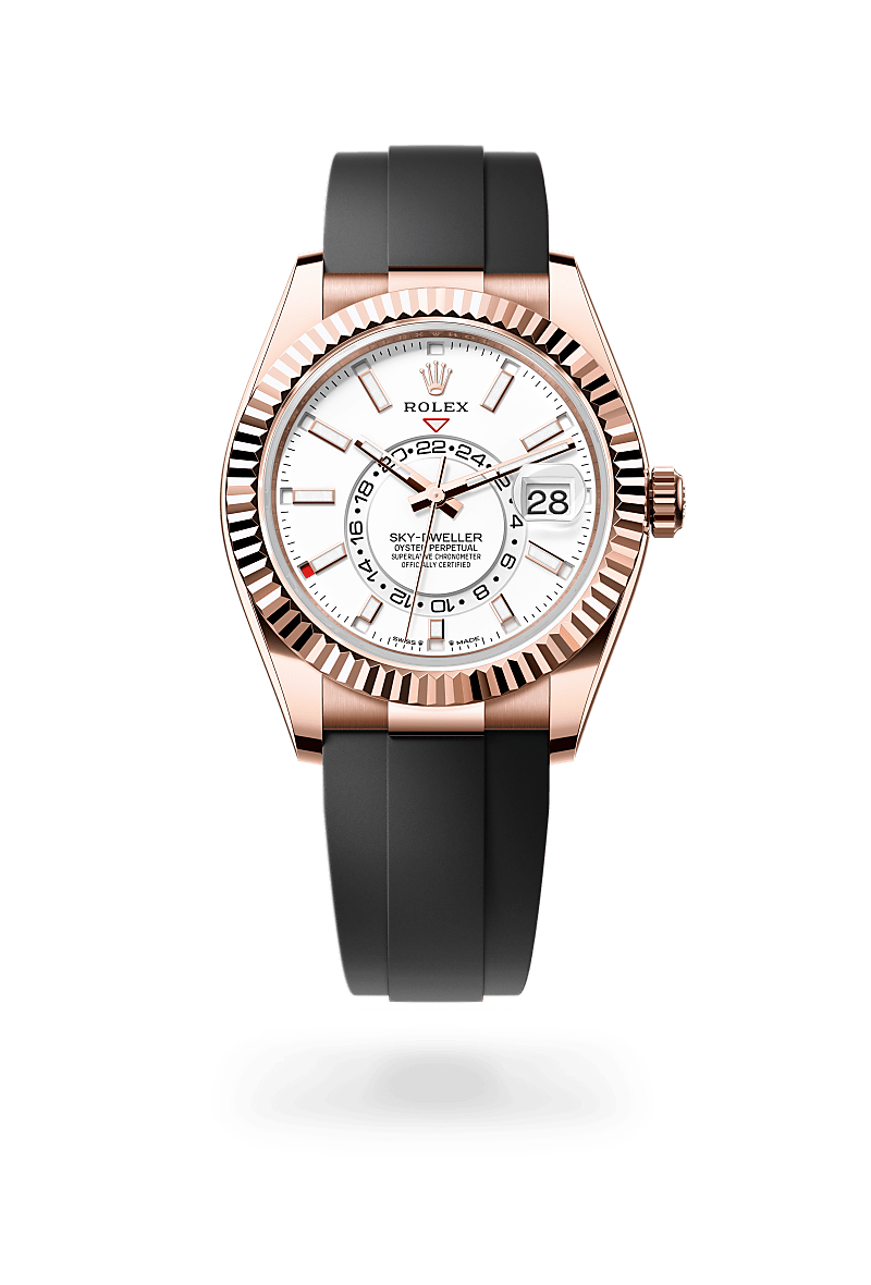 rolex Sky-Dweller in 18 kt Everose gold,  - Schiffman's Jewelers