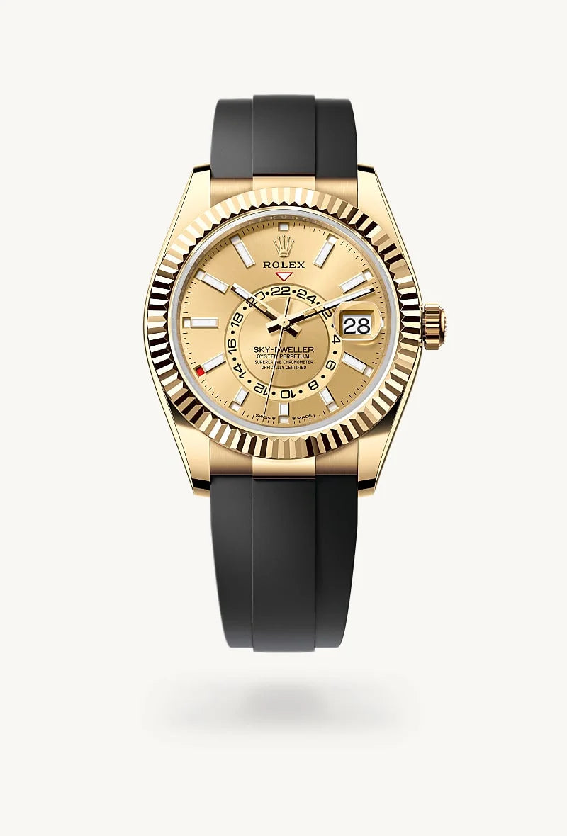 rolex Sky-Dweller in 18 kt yellow gold, M336238-0001 - Schiffman's Jewelers