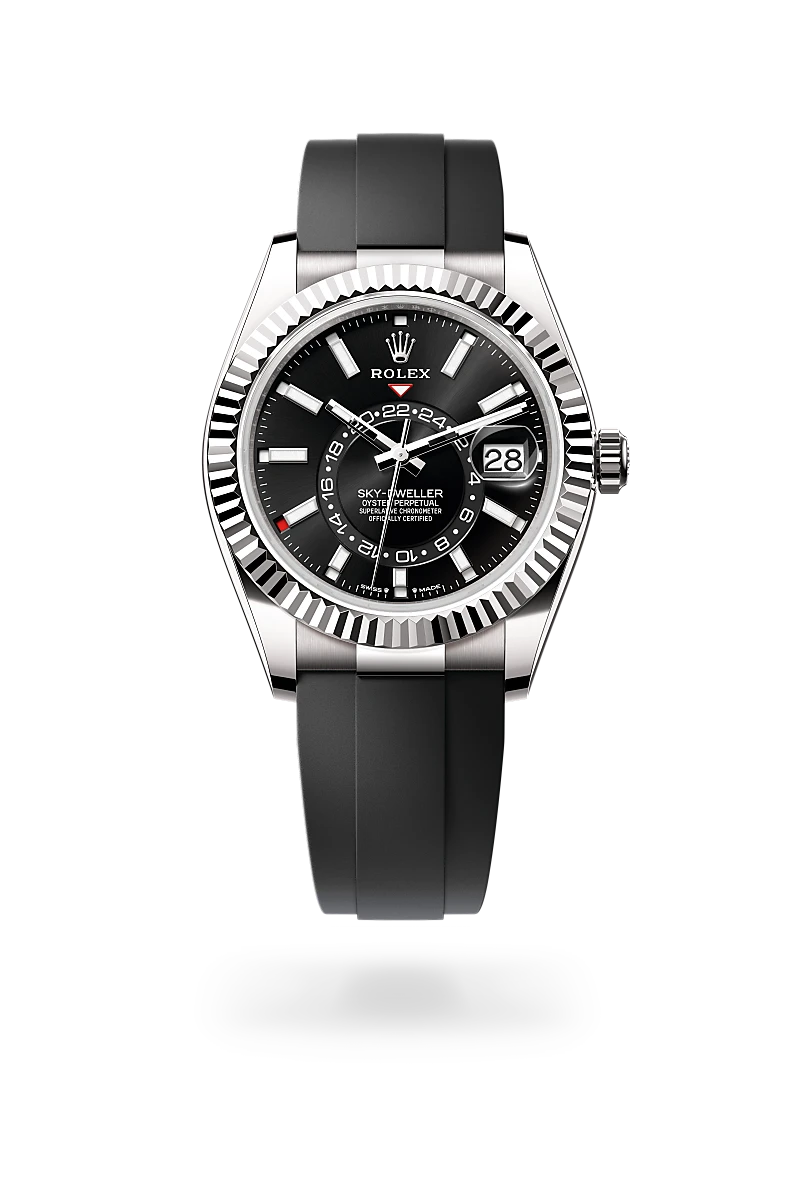 rolex Sky-Dweller in 18 kt white gold, M336239-0002 - Schiffman's Jewelers