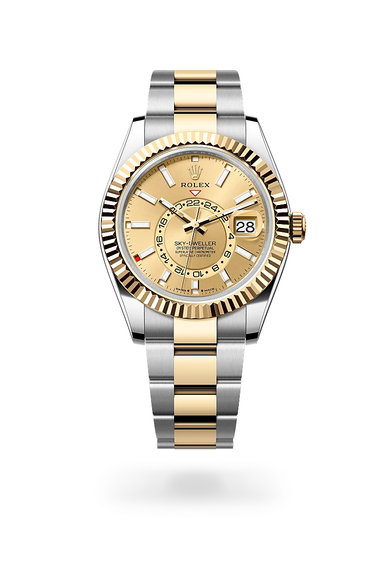 Rolex Sky-Dweller in Yellow Rolesor - combination of Oystersteel and yellow gold, M336933-0001 - Schiffman's Jewelers