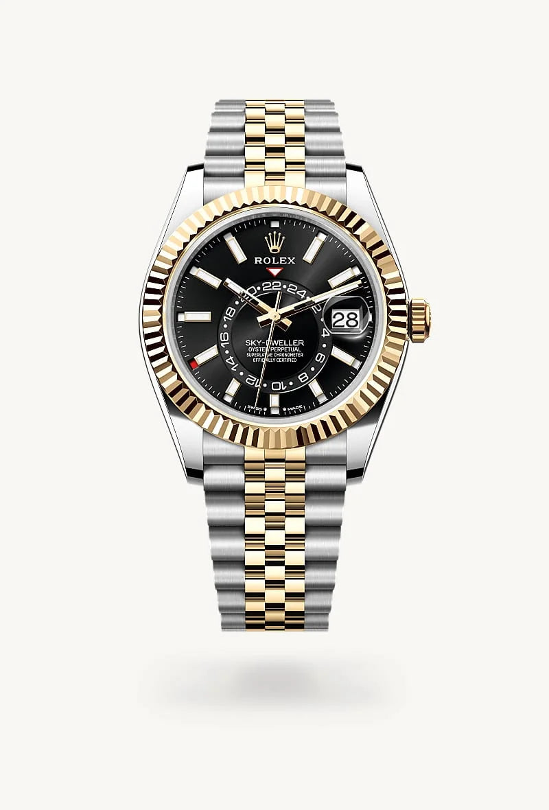 rolex Sky-Dweller in Yellow Rolesor - combination of Oystersteel and yellow gold, M336933-0004 - Schiffman's Jewelers