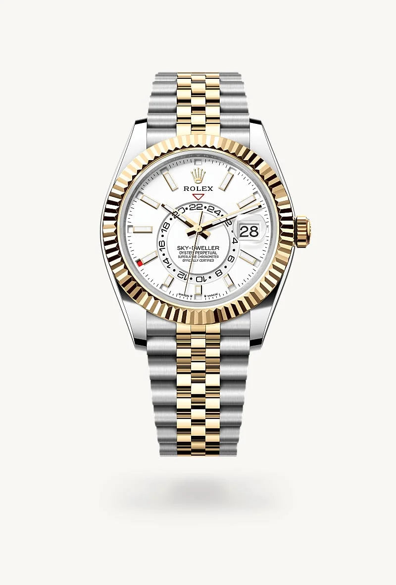 rolex Sky-Dweller in Yellow Rolesor - combination of Oystersteel and yellow gold, M336933-0006 - Schiffman's Jewelers