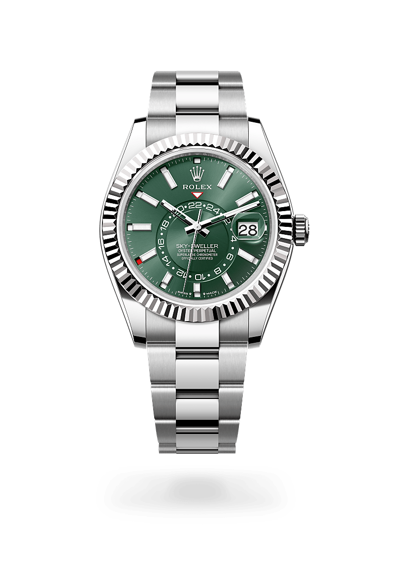 rolex Sky-Dweller in White Rolesor - combination of Oystersteel and white gold,  - Schiffman's Jewelers