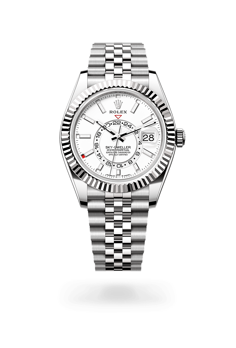 rolex Sky-Dweller in White Rolesor - combination of Oystersteel and white gold,  - Schiffman's Jewelers