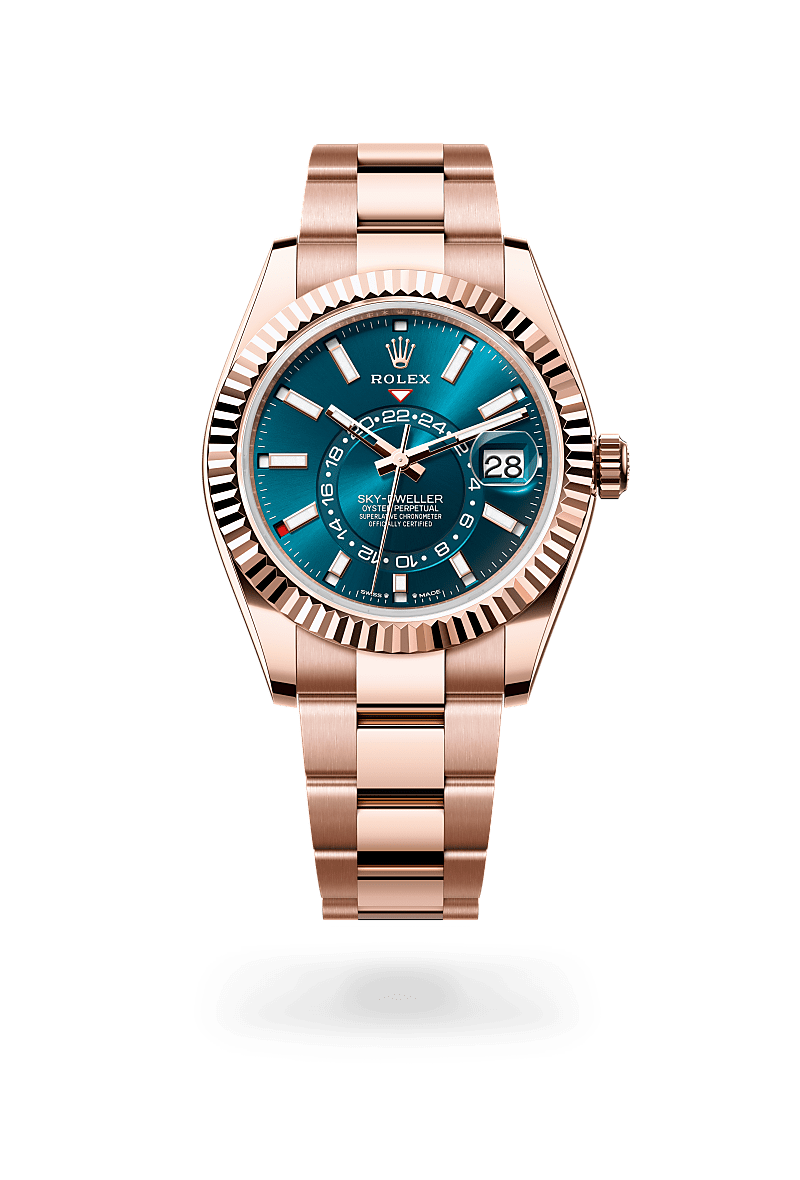 rolex Sky-Dweller in 18 kt Everose gold,  - Schiffman's Jewelers