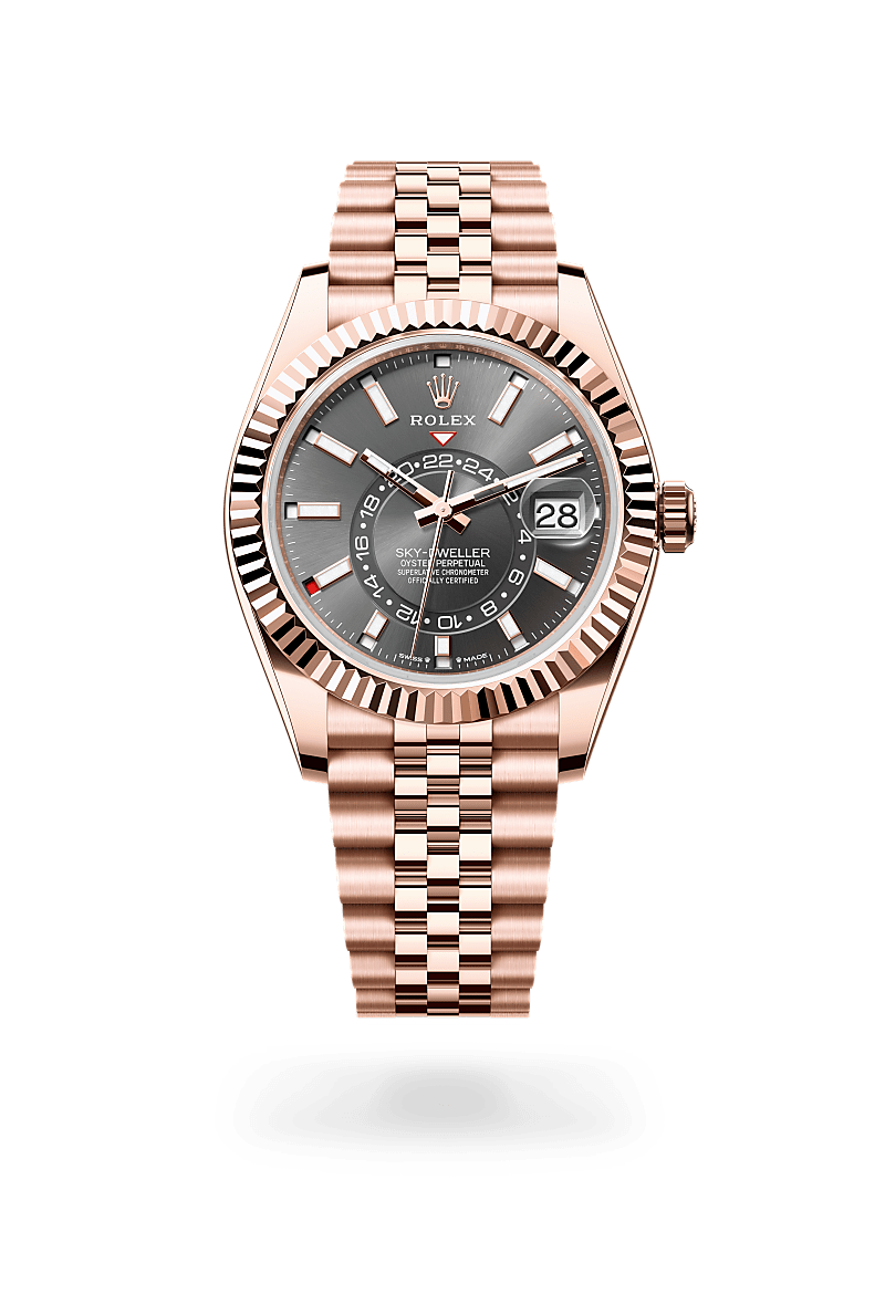 rolex Sky-Dweller in 18 kt Everose gold,  - Schiffman's Jewelers