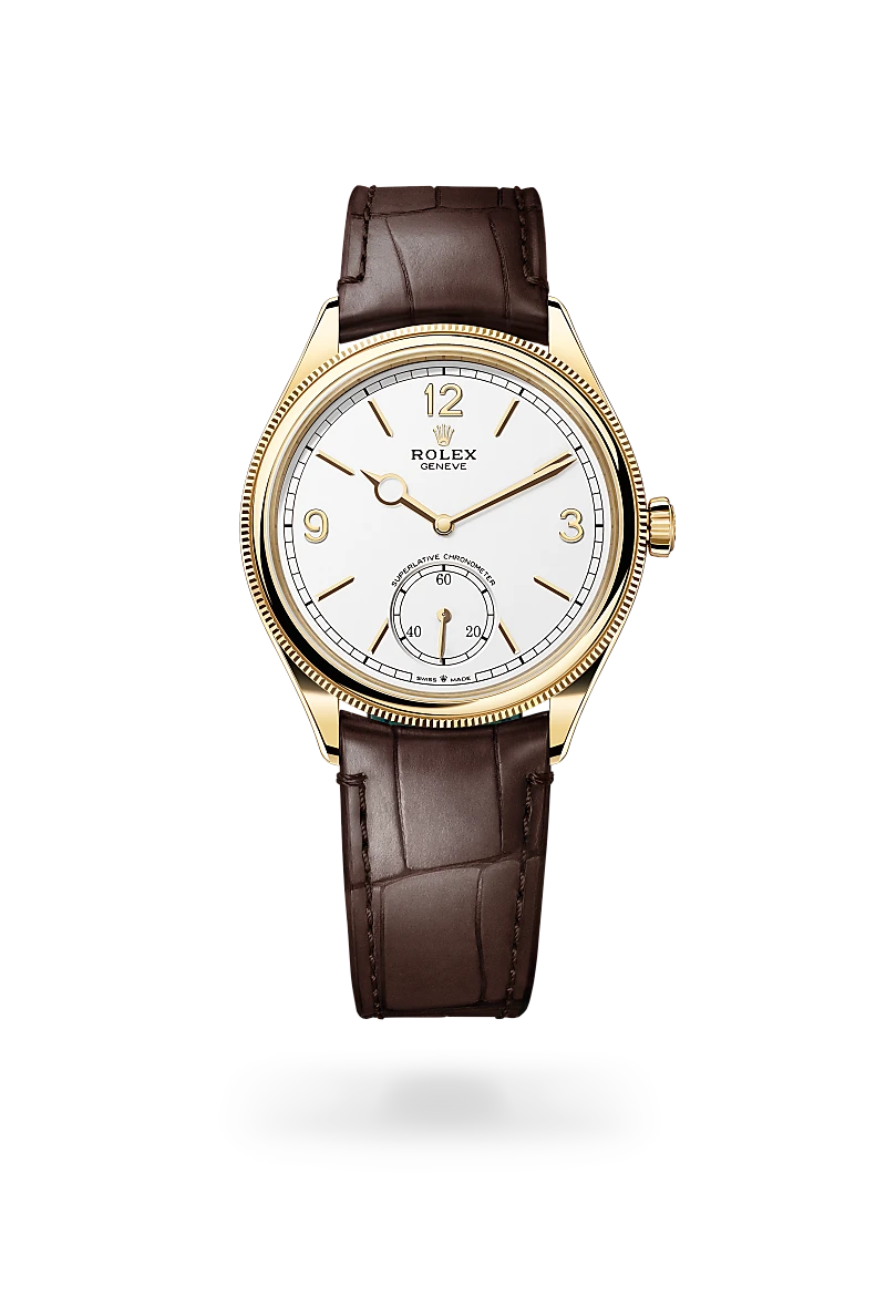 rolex 1908 in 18 kt yellow gold, M52508-0006 - Schiffman's Jewelers