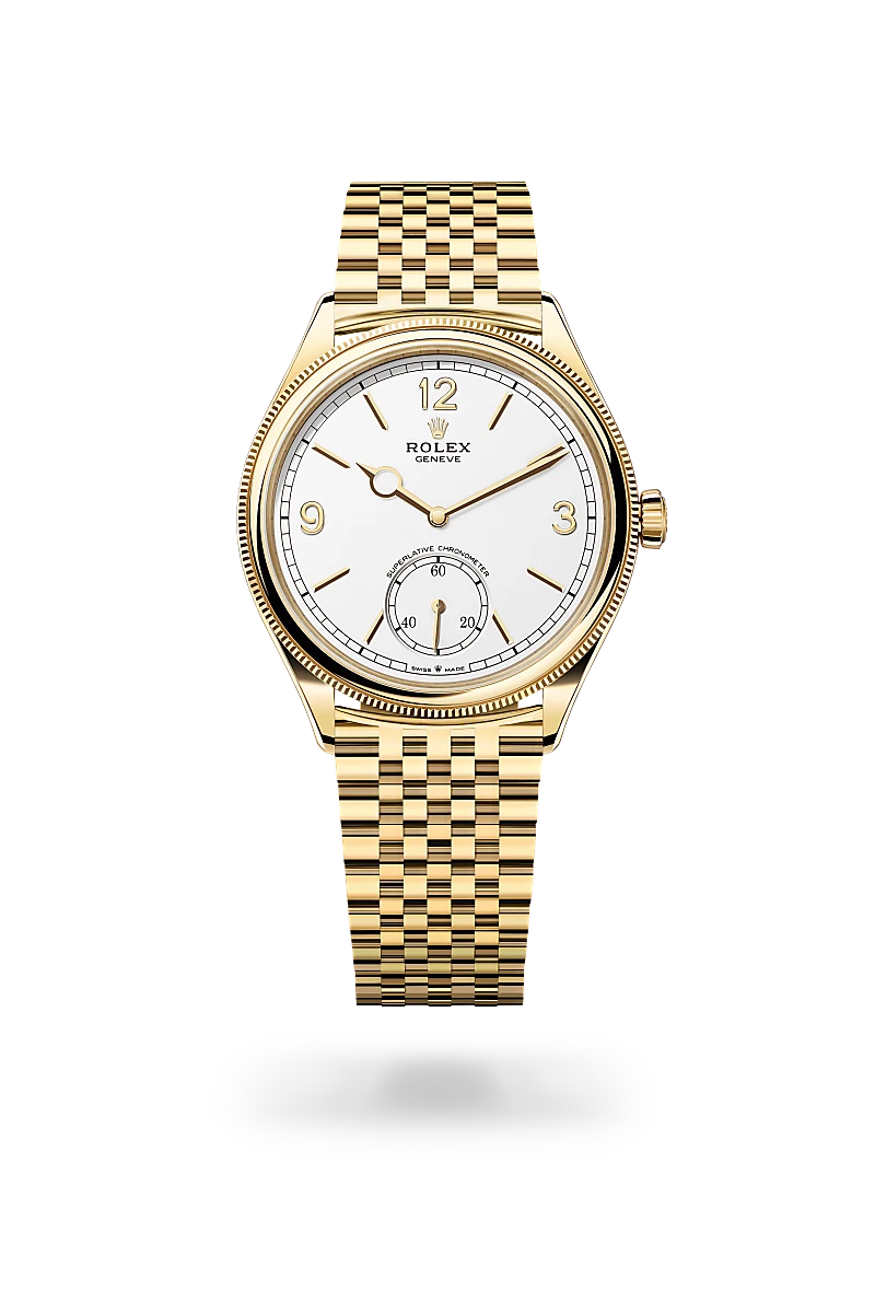 rolex 1908 in 18 kt yellow gold, M52508-0008 - Schiffman's Jewelers