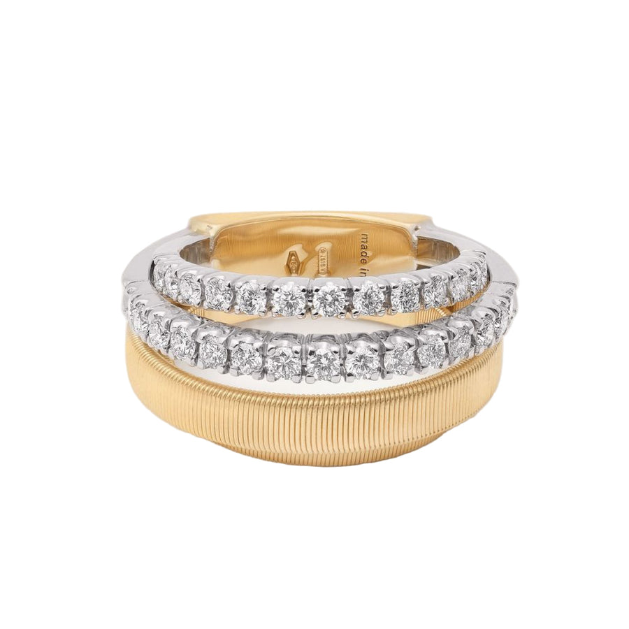Masai 0.84ct Diamond Ring in 18K Yellow and White Gold