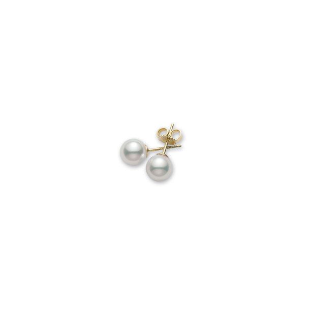 Everyday Essentials Akoya Pearl Studs in 18K Yellow Gold