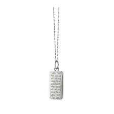 Dorothy Medallion Pendant in Sterling Silver, Adjustable Chain