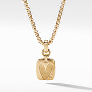 SY Heart Amulet in 18K Yellow Gold